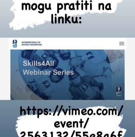Vebinar IIHF-a “Skills 4 All”